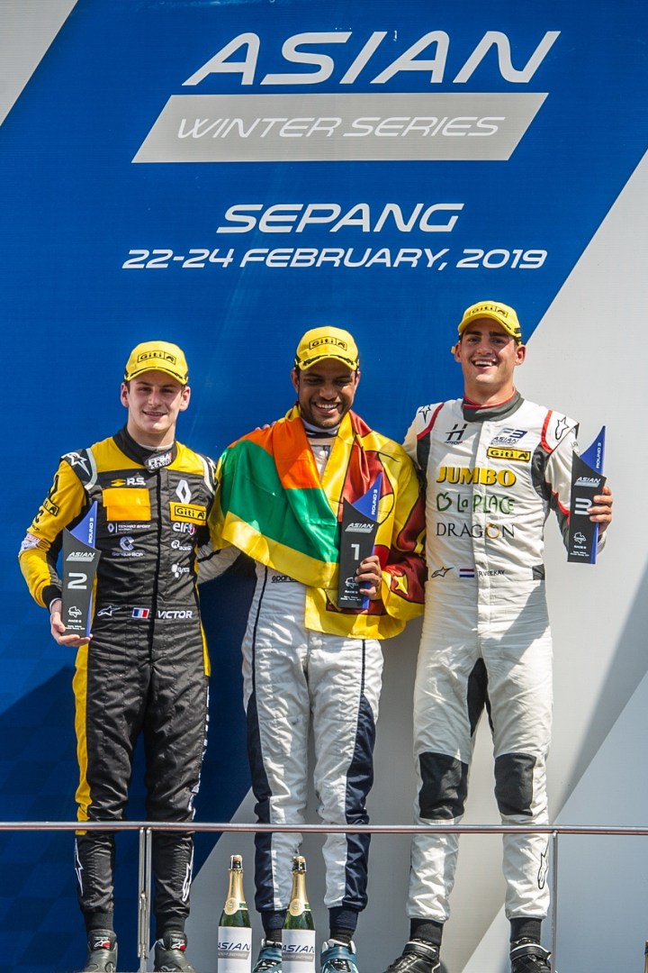 Asian F3 Winter Series Round 9 Podium
