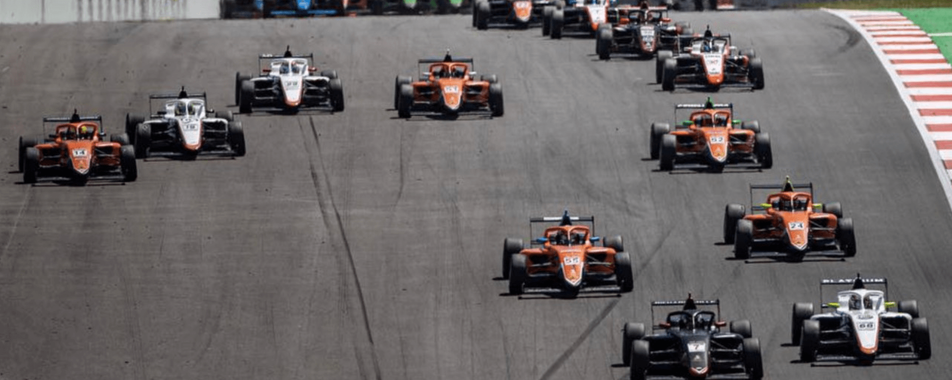 Spanish F4 cars on track in Portimao 2022