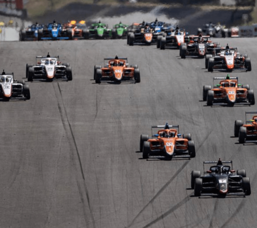 Spanish F4 cars on track in Portimao 2022