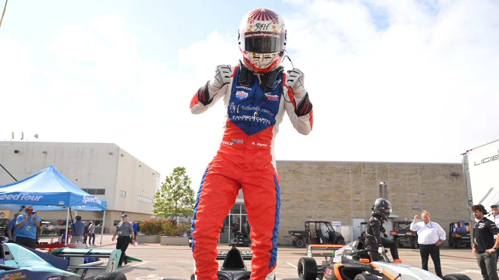 Raoul Hyman dominated the 2022 Formula Regional Americas Championship. The South African driver clinched the title — and the championship — after winning eleven times in eighteen races. | Credit: Gavin Baker Photography