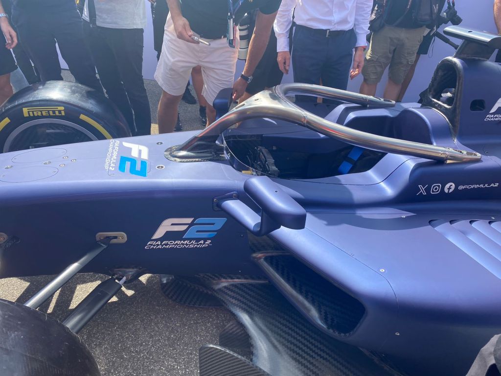 The cockpit of the new F2 car