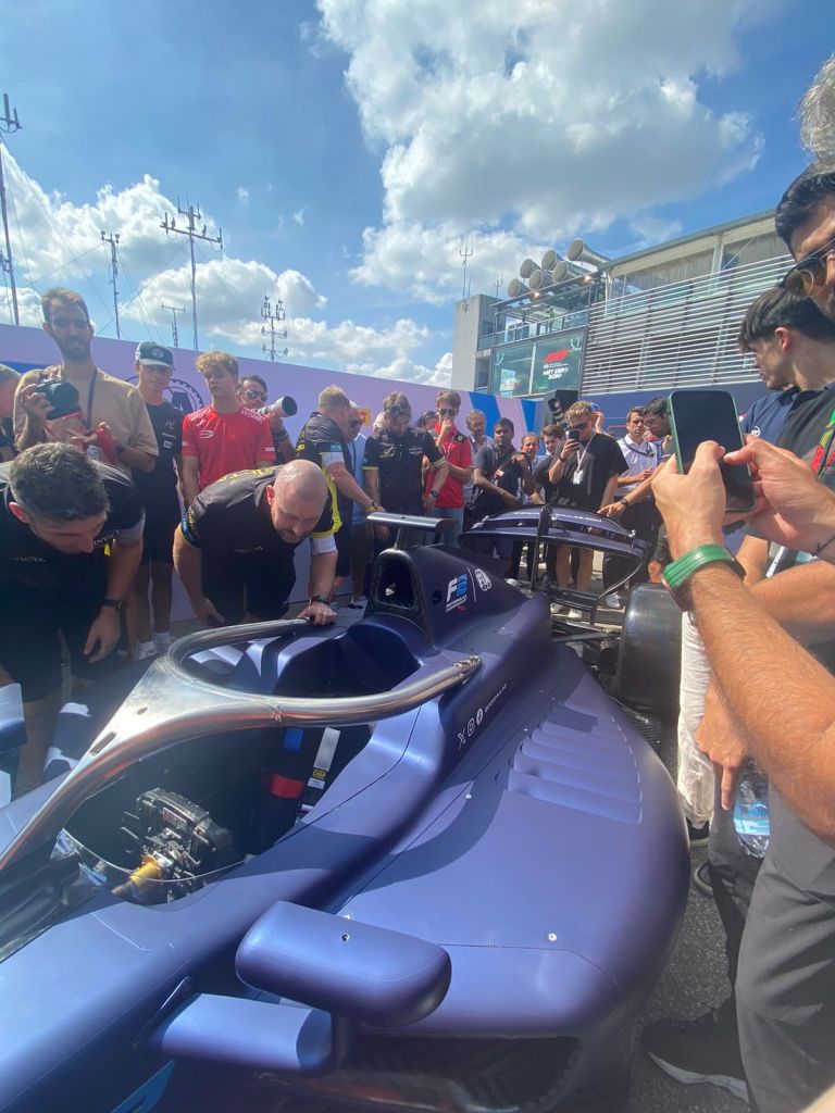 The rear of the new F2 car