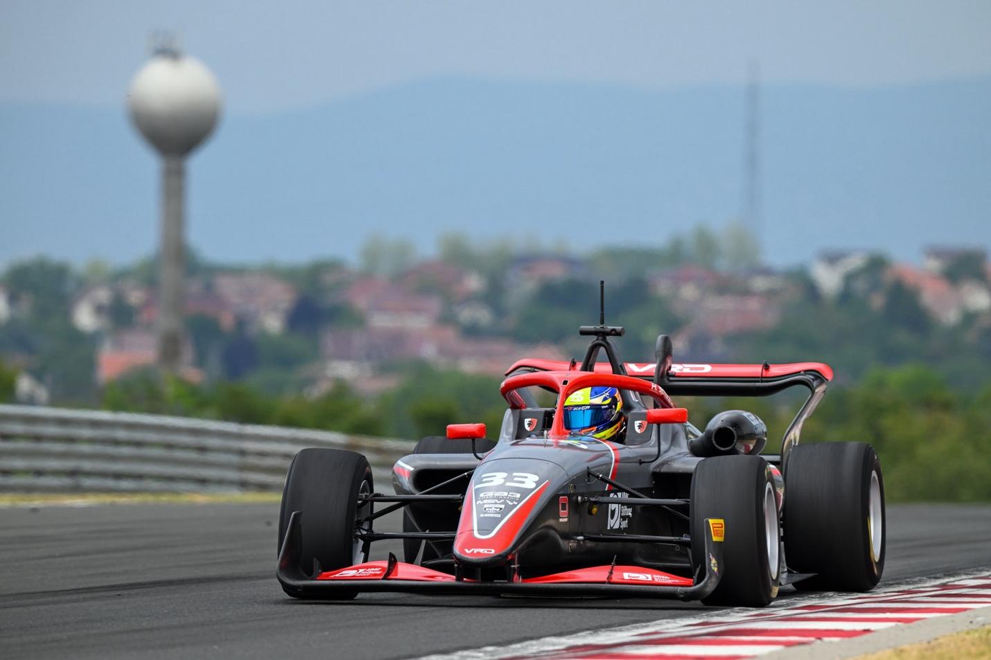A race car on a track